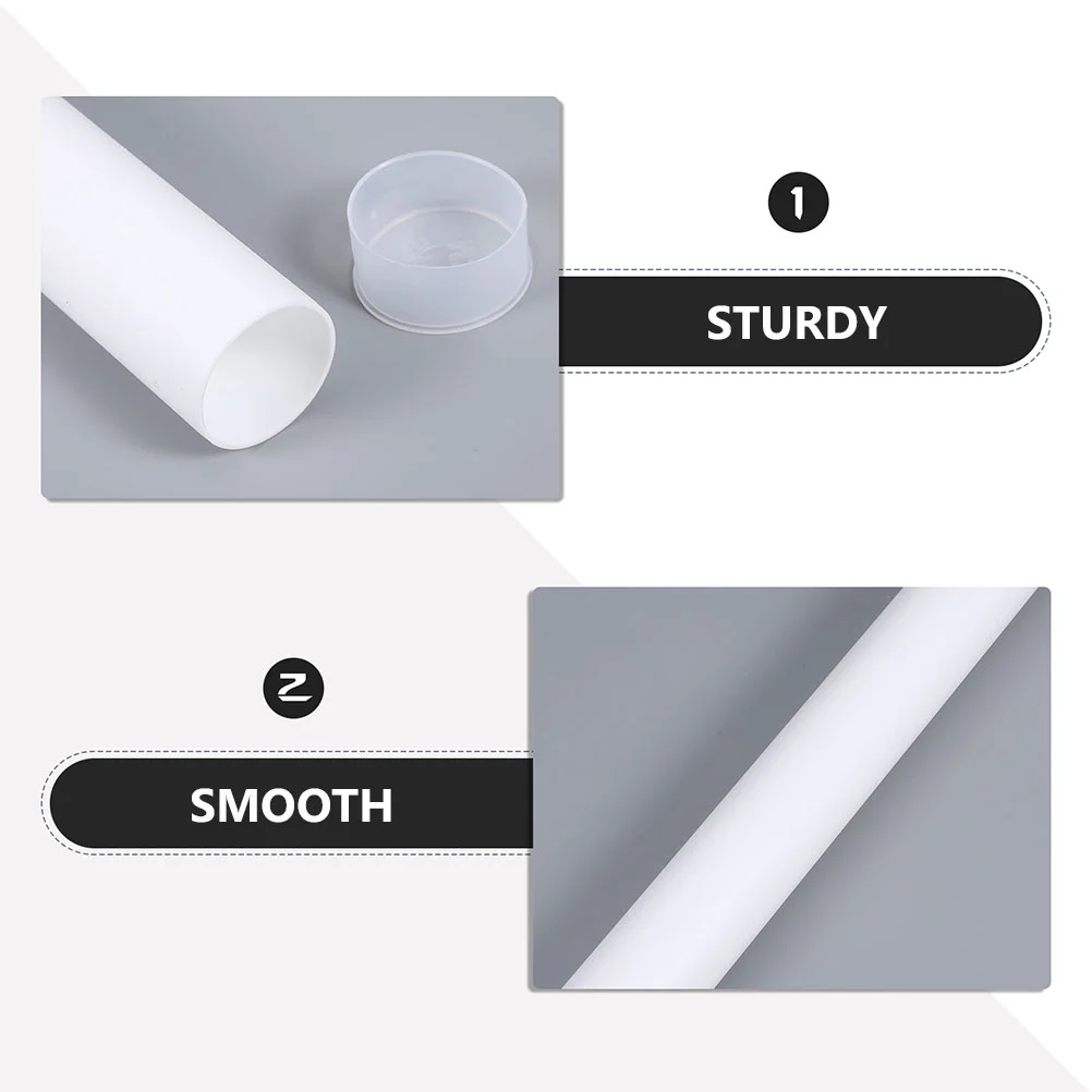 4 stücke Poster Rohr Mit Kappen Kunststoff Mailing Rohr Versand Heavy Duty Mailer Poster Rohr Verpackung Kunststoff Runde Rohr Container fo