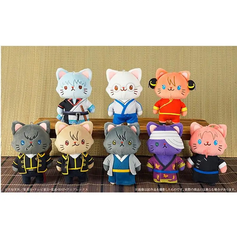 14cm Genuine Jujutsu Kaisen Plush Dolls With Cat Anime Movic Itadori Yuuji Inumaki Toge Gojou Satoru Plushie Decor Soft Stuffed