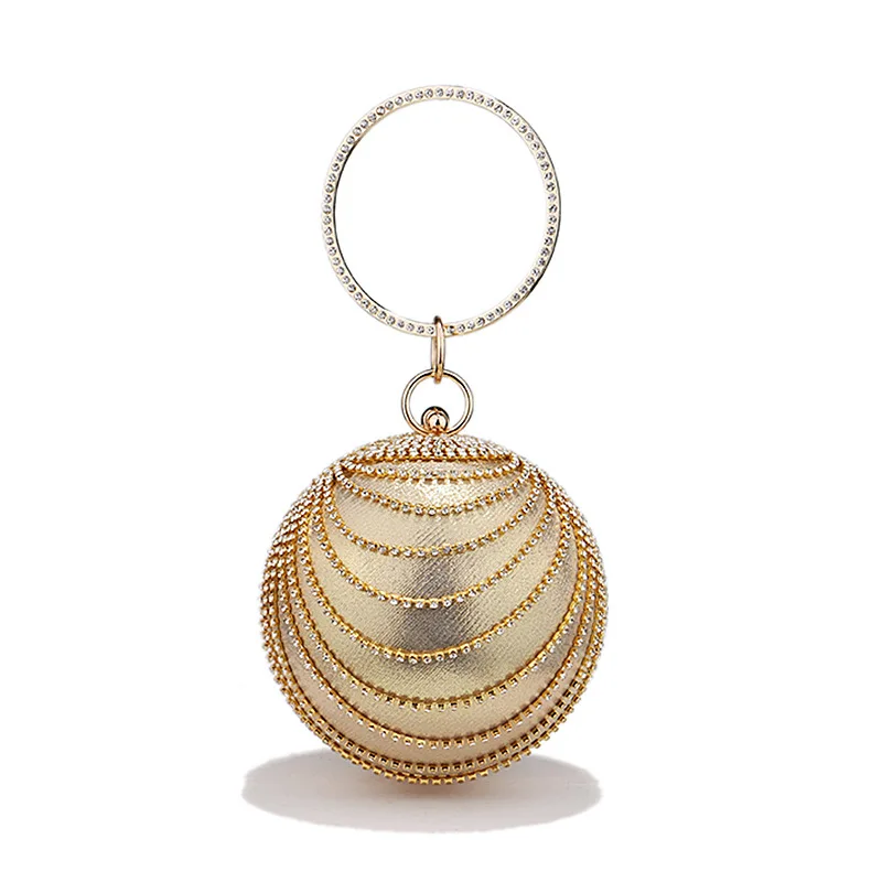 

Petite Tassel-Adorned Round Clutch - Versatile Spherical Ladies' Banquet Bag for All Your Evening Dress Occasions Bags For Women