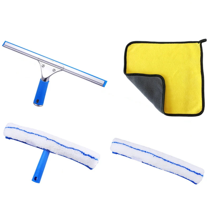 35cm window cleaning set sponge mop microfibre mop shower squeegee glass scraper mirror towel cloth cleaning tool car washer