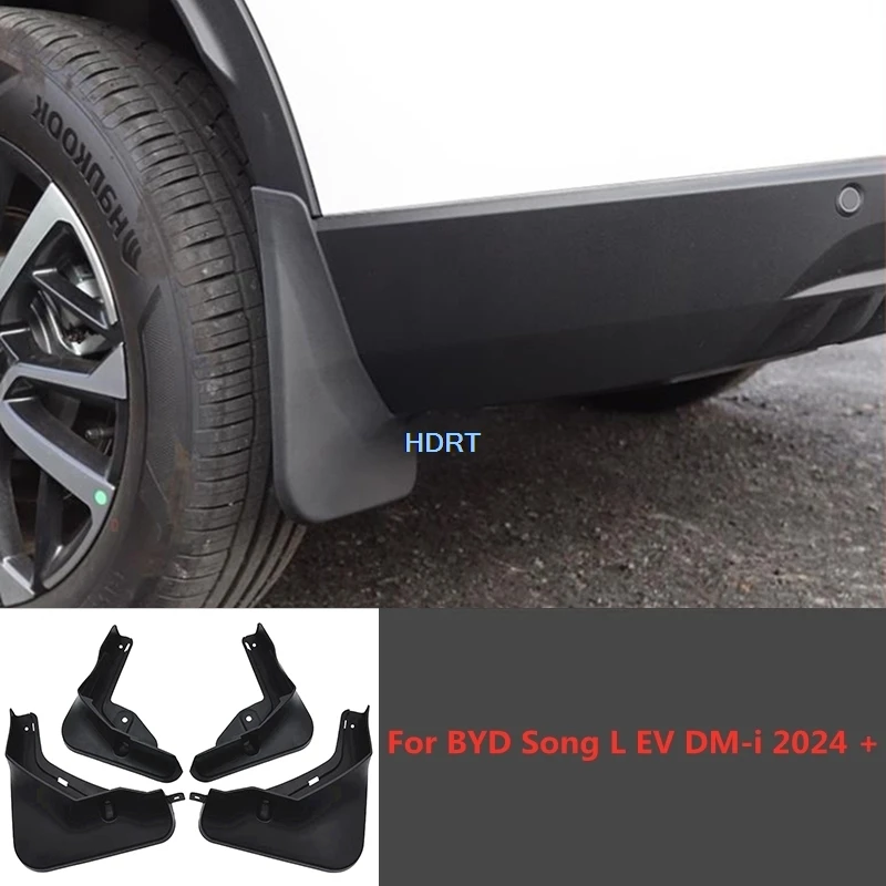 

Car Style Fender Mudguard Mud Flap Protector Accessories For BYD Song L EV DM-i 2024 + Front Rear Wheel Guard Cover Splash Plate