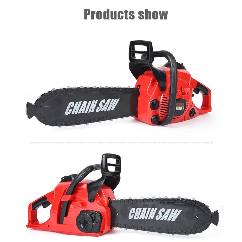 Jouet de tronçonneuse haute simulation pour enfants avec effets sonores, outil de tronçonneuse électrique, jouet éducatif pour enfants, cadeau de noël