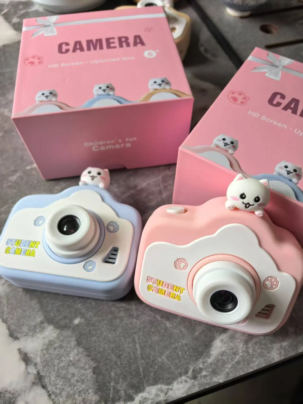 Kid Mini Camera 1080P Cartoon Selfie Peuter Digitale Videocamera Speelgoed Met 32G SD-kaart voor Jongens/Meisjes Kerst Verjaardagscadeautjes