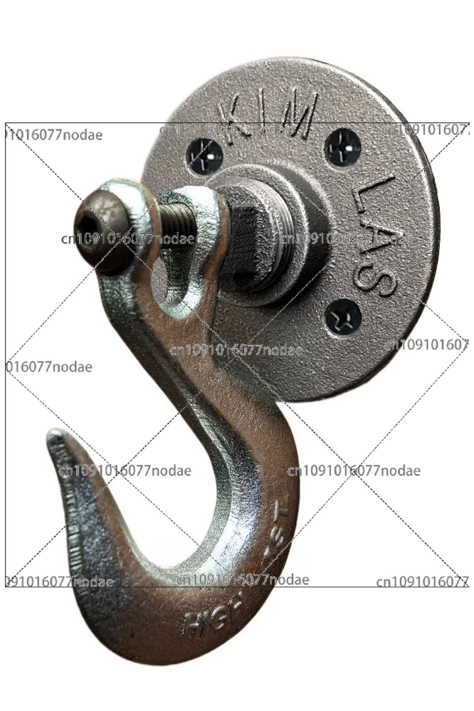 

Pure Metal American Industrial Retro Hook Creative Rough Cast Iron Wall Coat Hook Coffee Shop Bar Decoration