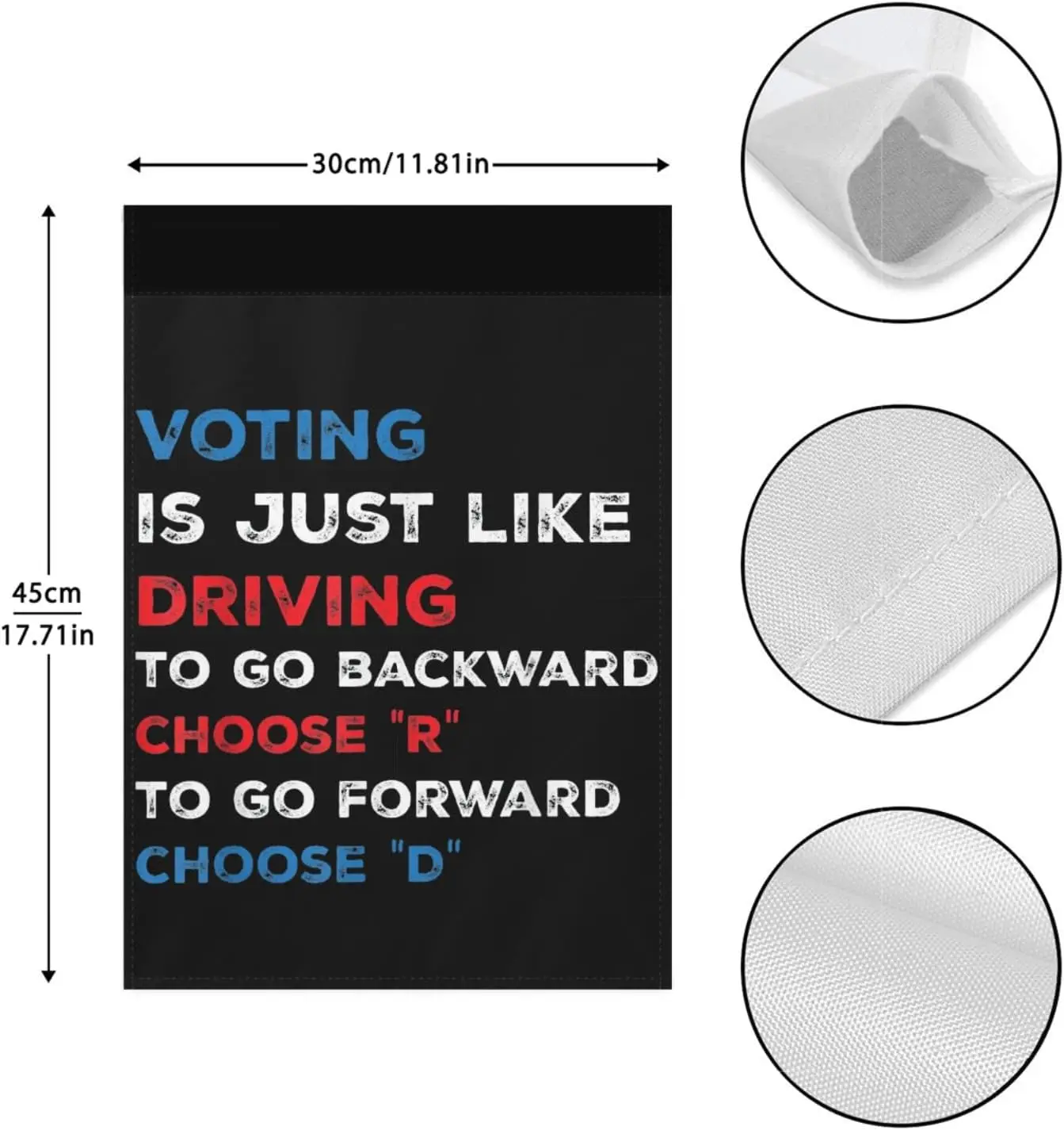 Vote House Flags Voting Is Just Like Driving For Backward R For Forward D Outdoor Flags & America House Flags & America