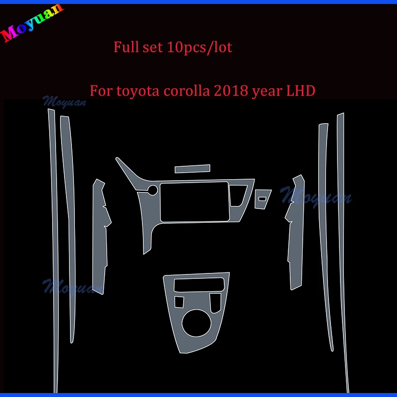 

Для Toyota Corolla 2018, автомобильная панель редуктора, экран навигации, Автомобильный интерьер, наклейка против царапин