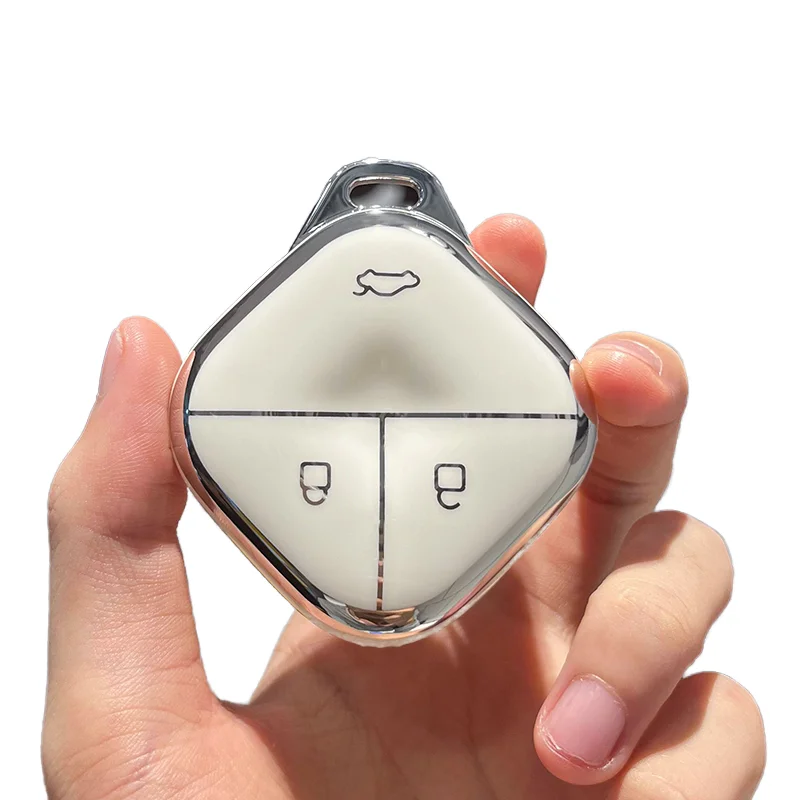 حافظة حماية لحامل غطاء السيارة عن بعد من البولي يوريثان لـ SGMW Wuling BINGO Airev Baojun Kiwi EV 3 أزرار مجموعة ملحقات ذكية عن بعد