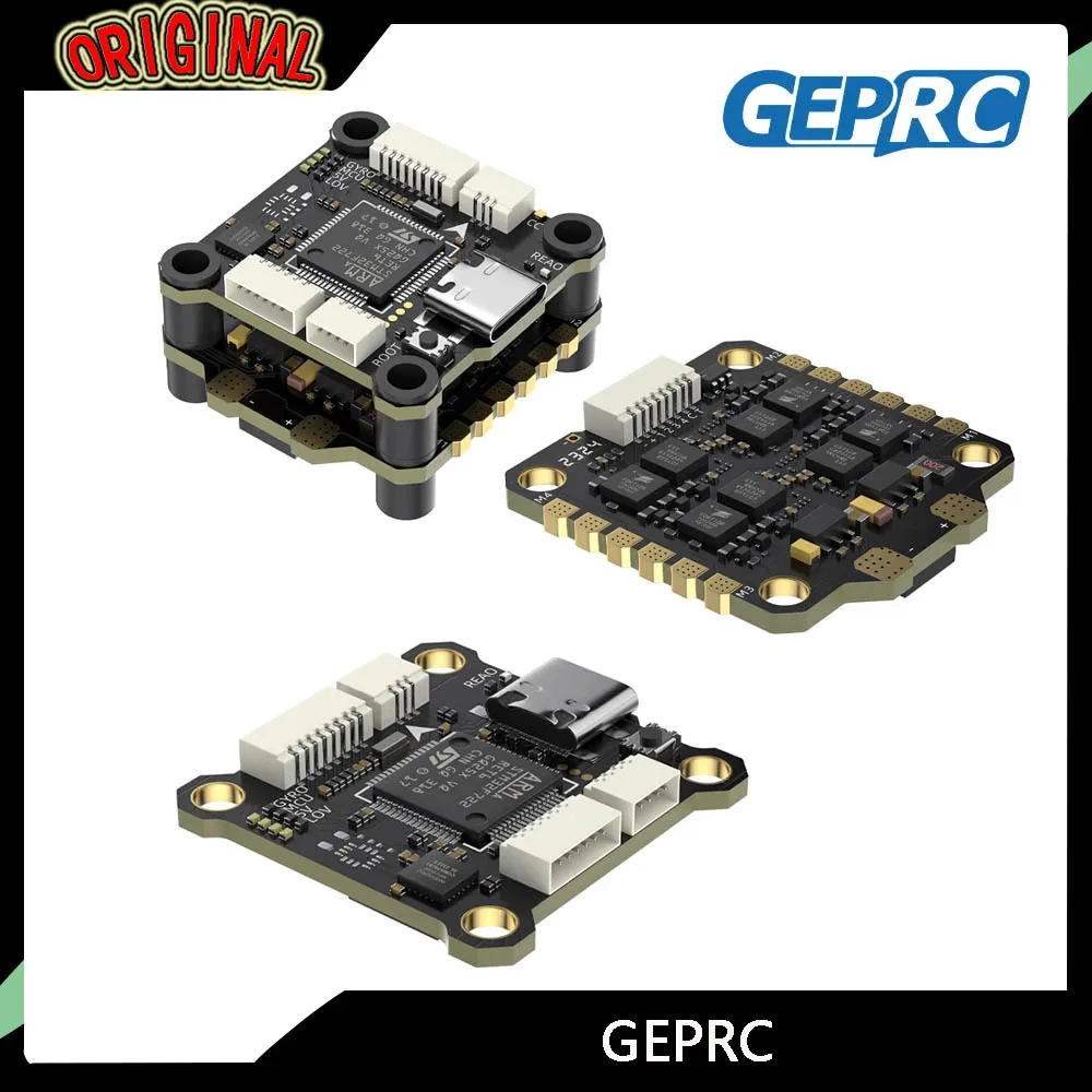 

GEPRC TAKER F722 BL32 SE 55A Stack — MPU6000 Gyro, 32 МБ BlackBox, Plug-and-Play для гоночного FPV-дрона дальнего действия