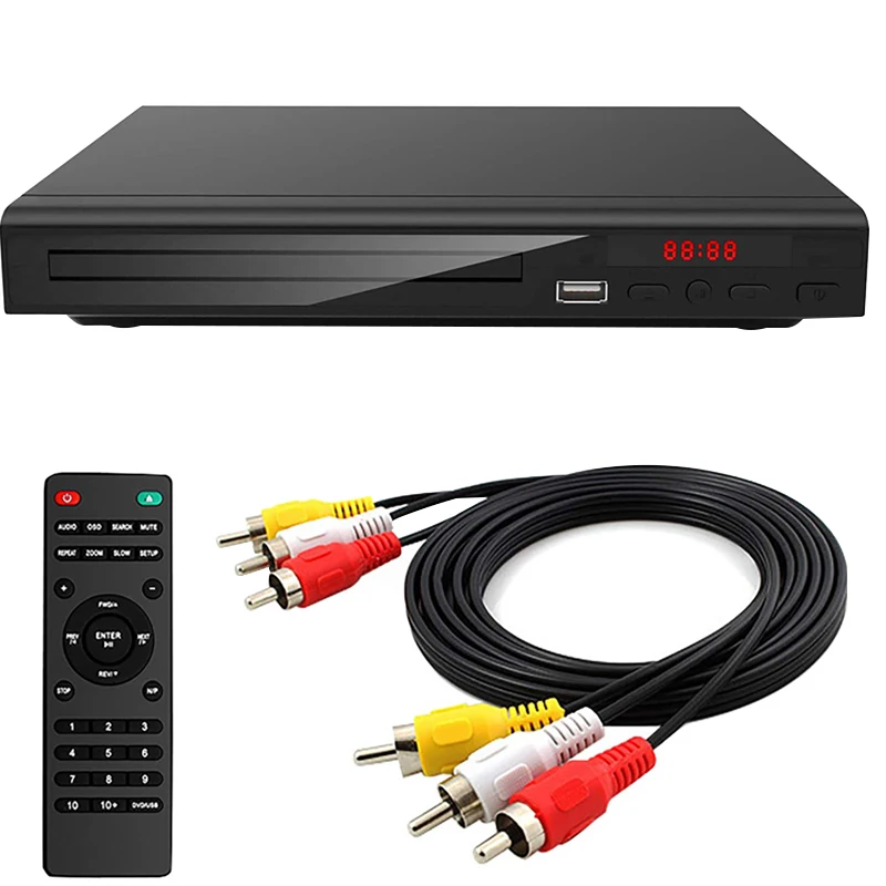 Full HD 1080P Home DVD Player Multi Region Multimedia Digital TV Disc Player Support DVD CD MP3 MP4 RW VCD Home Theatre System