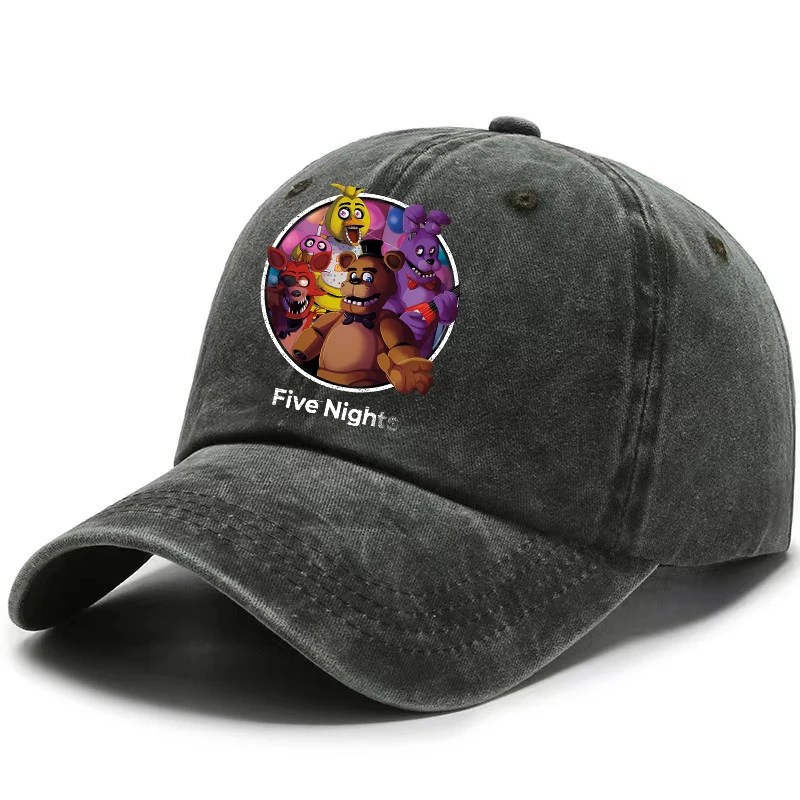 Vijf Nachten Op Freddys Baseball Cap Mannen Fnafs Anime Retro Zonnehoed Jongen Buitensporten Sunbonnet Volwassen Lente Herfst Hoofddeksels Gift