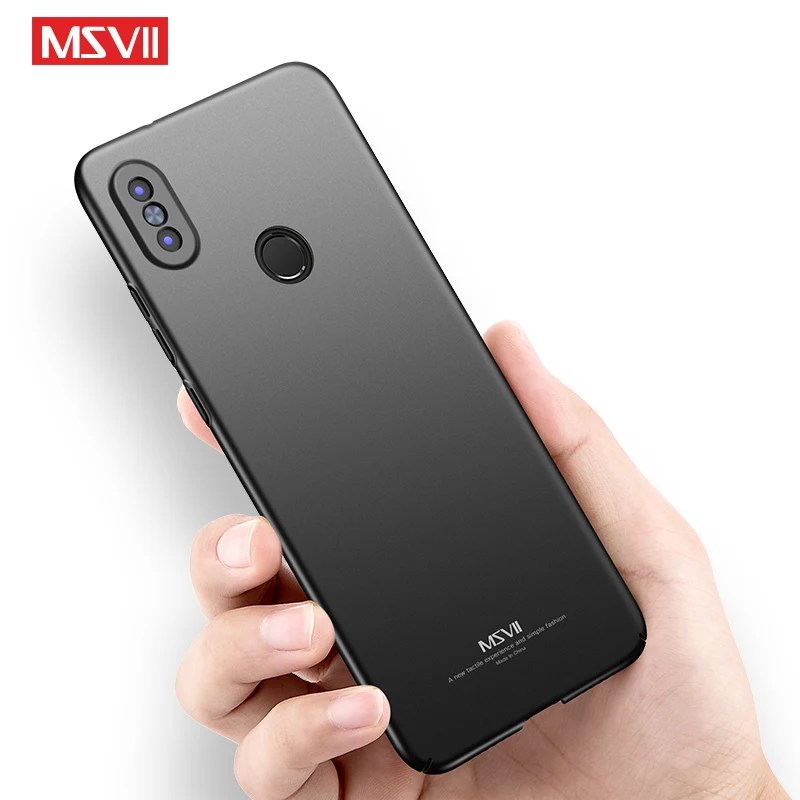 Pour Xiaomi Redmi Note 5 Pro étui MSVII Ultra mince dur PC givré couverture pour Xiaomi Redmi Note5 Pro Global antichoc coques de téléphone