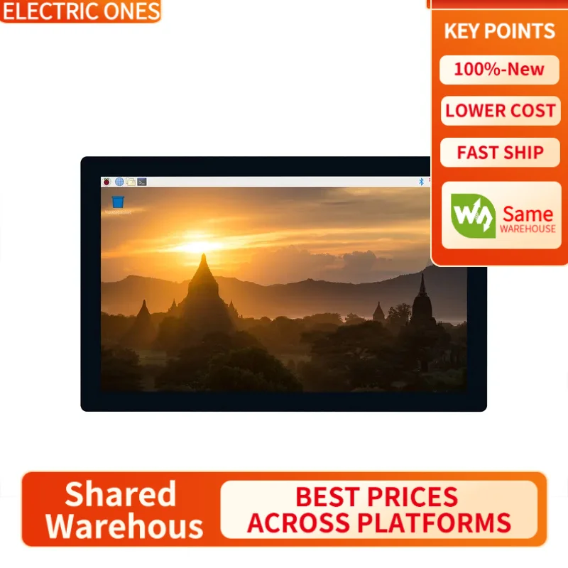 

【Waveshare genuine】- Raspberry Pi 9inch QLED Quantum Dot Display, 1280×720, Toughened Glass Panel, HDMI Interface, Wide Color Ga