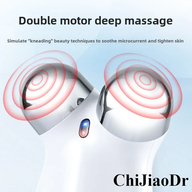 Dispositivo de beleza portátil doméstico V-face Roller EMS Dispositivo elétrico de massagem facial de levantamento e endurecimento