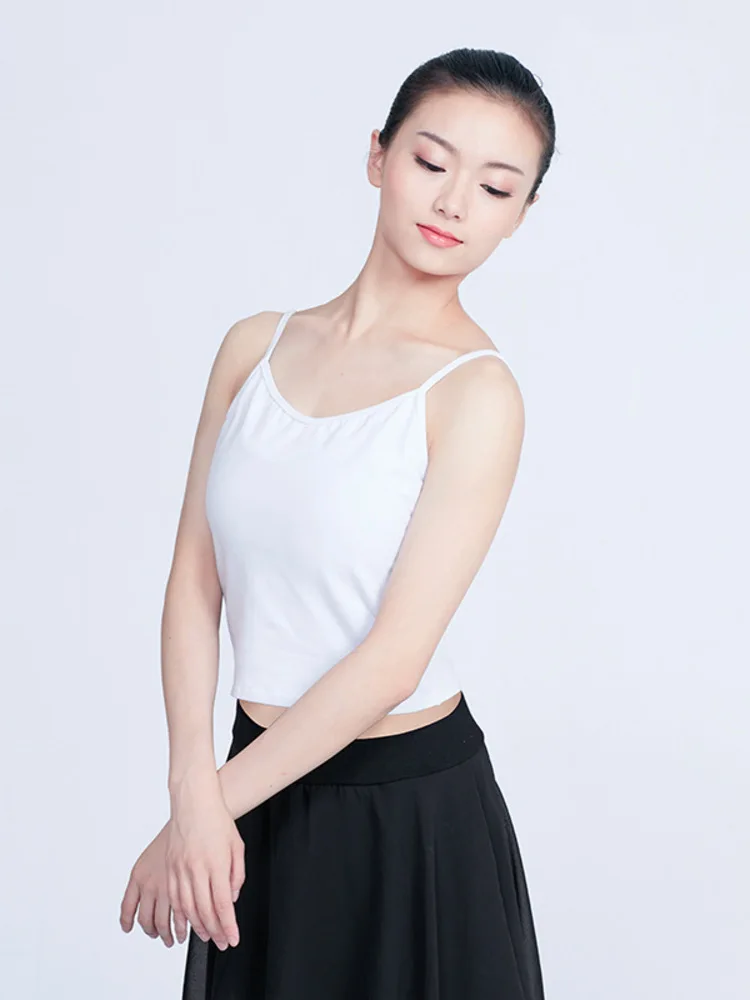 Solid Color Slim Fit Dance Tank Top – Sleeveless Ballet Practice Camisole for Stage Performance & Modern Choreography Vest