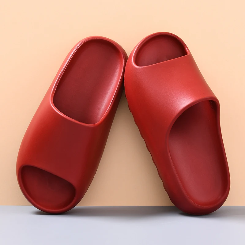 Fashion Men Slippers Summer Lightweight Soft Thick Soled EVA Home Bathroom Slippers Comfort Massage Indoor Slides Shower Shoes