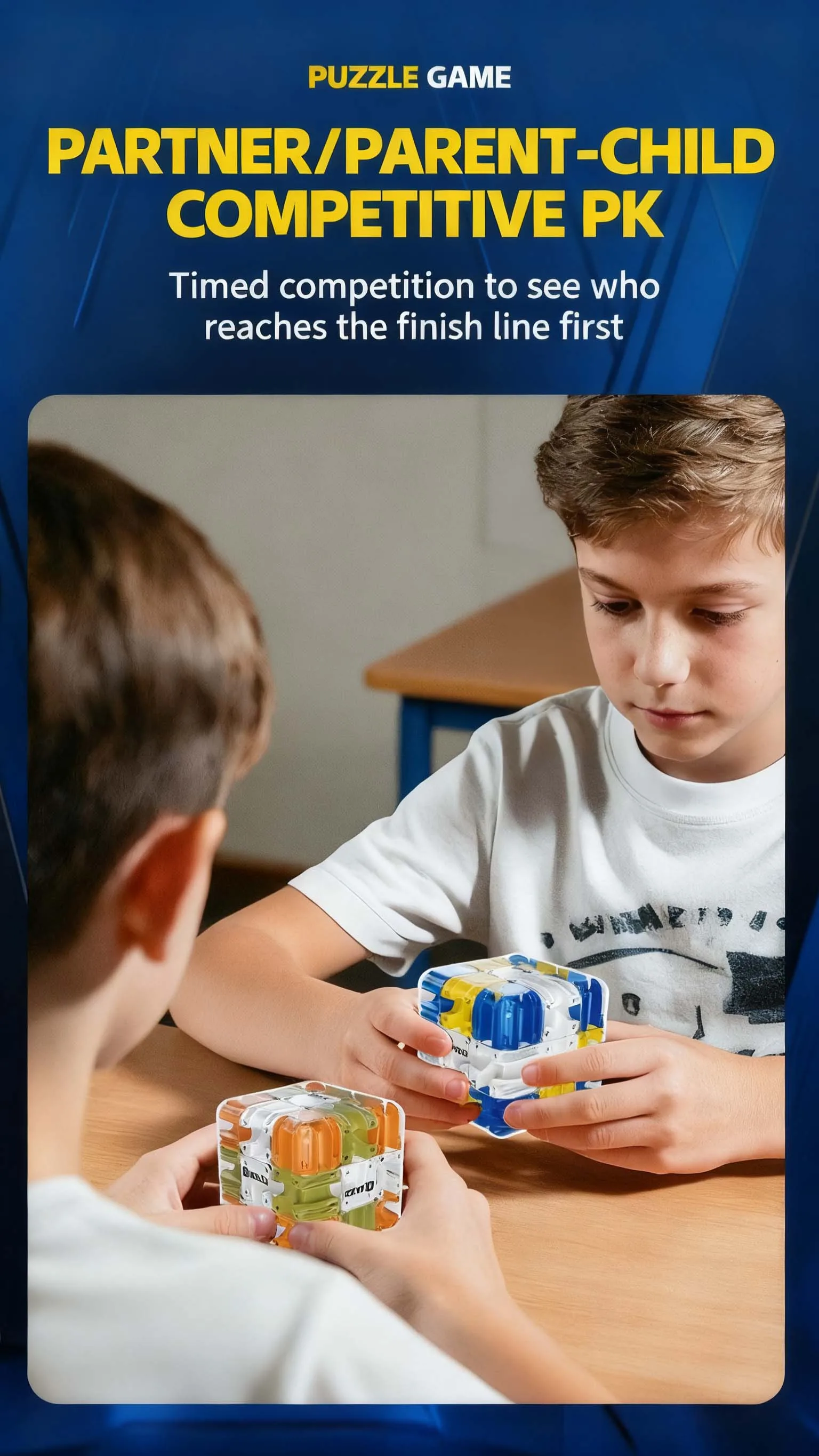 3D-Puzzle, kugelrollender Zauberwürfel, Labyrinth, Kinder, Labyrinth, Zappelspielzeug, logisches Denken, Stressabbau, pädagogisches Geburtstagsgeschenk – Detail 8