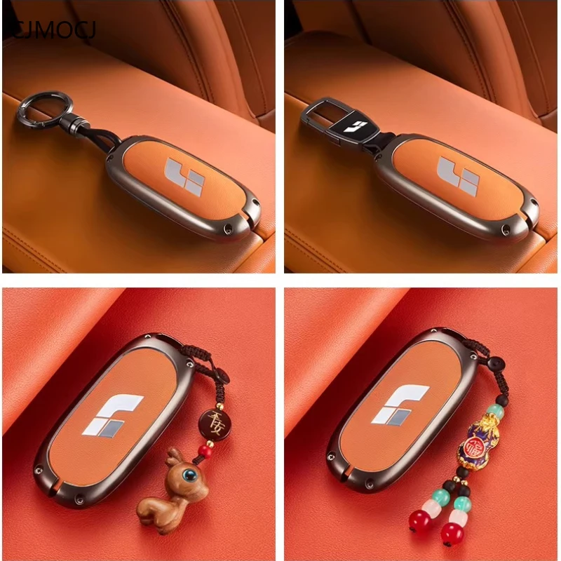 Premium Zinc Alloy Key Cover Case for Li Auto L6 / L7 / L8 / L9 Pro / Ultra / Max (2025) - Protective Key Fob Shell Keychain