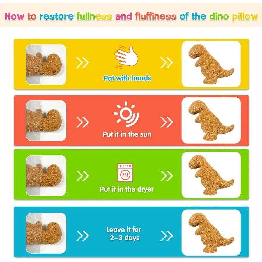 Dino-Huhn-Plüschnuggets-Kissen für lustige Geburtstagsgeschenke, süßes, lustiges Stofftier-Spielzeug für Jungen und Mädchen, Dinosaurier-Geschenke für Te