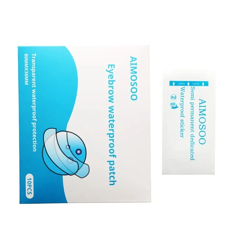 Disposable Waterproof Protective Patch for Eyebrows Tattooed Eyebrows Half Eyebrows Facial Wash Isolation Patch 10pcs/bag