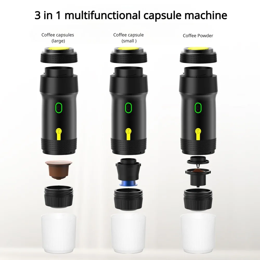 New Designed Coffee Maker Usb Rechargeable Portable Self Cleaning Travel Capsule Smart Coffee Makers