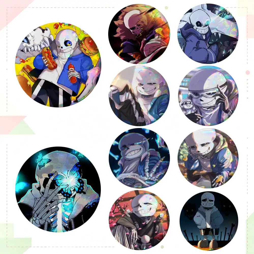Game Undertale Sans Round Badges Can Be Used To Decorate Clothes And Backpack Pins