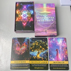 Money Oracle Deck Tarot English Version 12x7cm in Box Fortune Telling Toys Prophet Divination Affirmation Cards