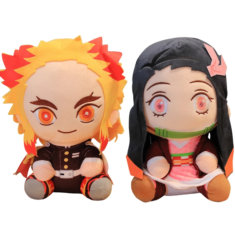 

Demon Slayer Plush Doll Kamado Nezuko Tanjirou Anime Movie Character Stuffed Toy Kimetsu No Yaiba Manga 20cm Plushie Kids Gift