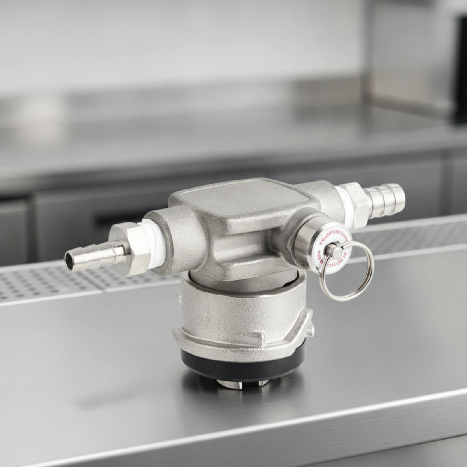 Beer Keg Coupler Stainless Steel Keg Coupler with Lever Handle Hardware Leak-Sealed Sturdy for Homebrewers, Kegerators