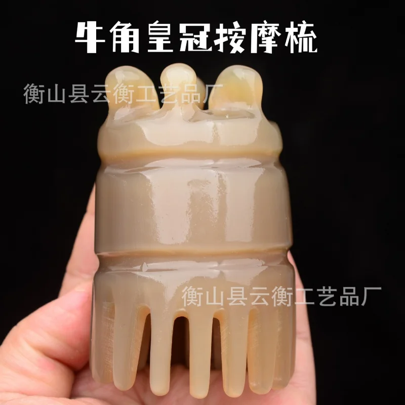 

Horn Crown Head Massage Comb Horn Head Shampoo Comb Double-Sided Tooth Shampoo Comb Horn Head Acupuncture Comb