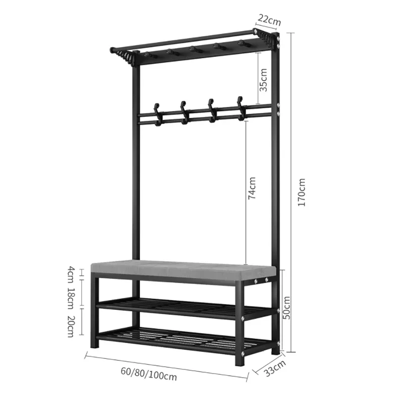 Standing Clothes Organizer Rack Wardrobe Dolls Baby Boys Bedroom Clothes Rack Drying Standing Display Porte Manteau Coat Racks