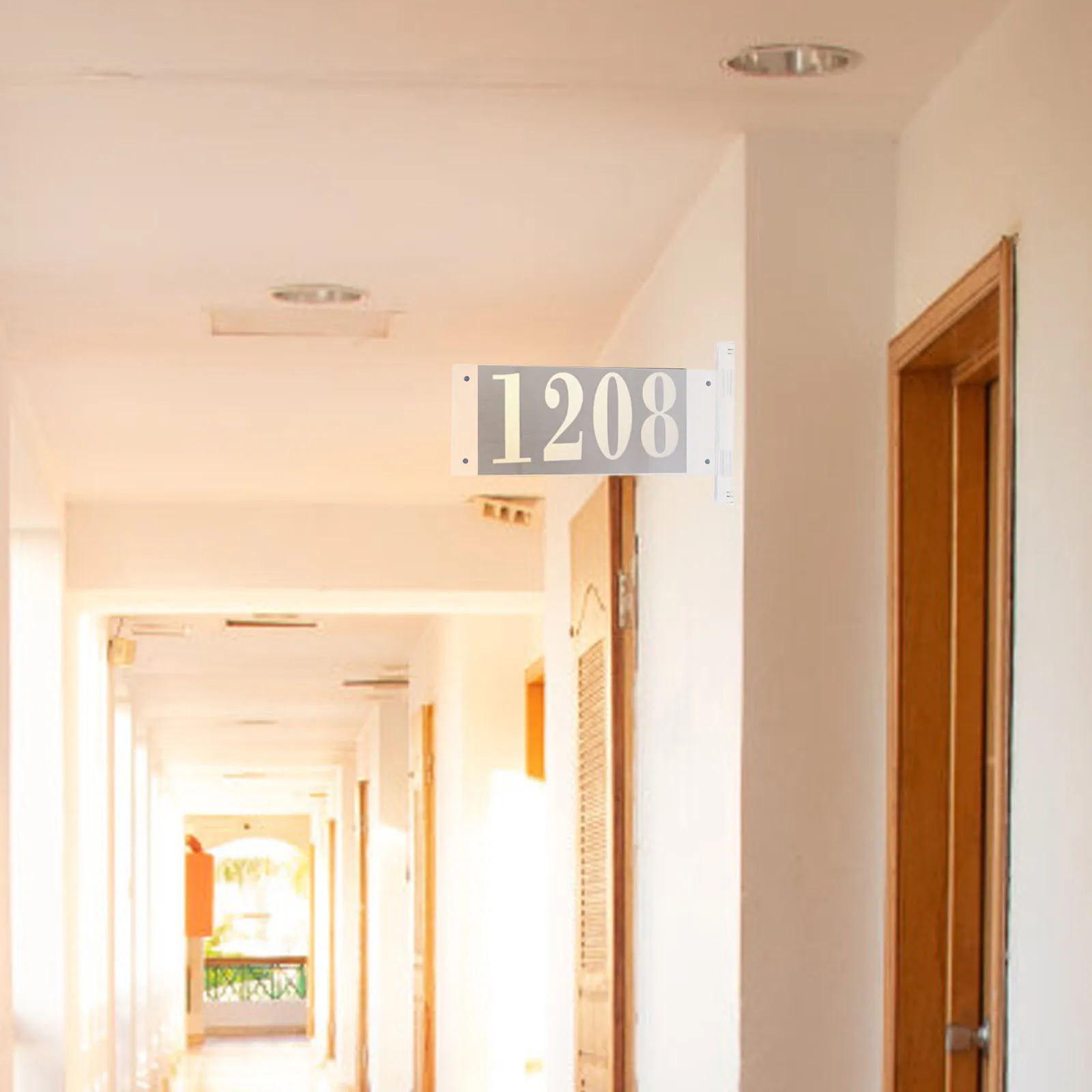 

Табличка на дверь офиса из прозрачного акрила с легким креплением для номера комнаты, подходит для офисов, классов, заводов