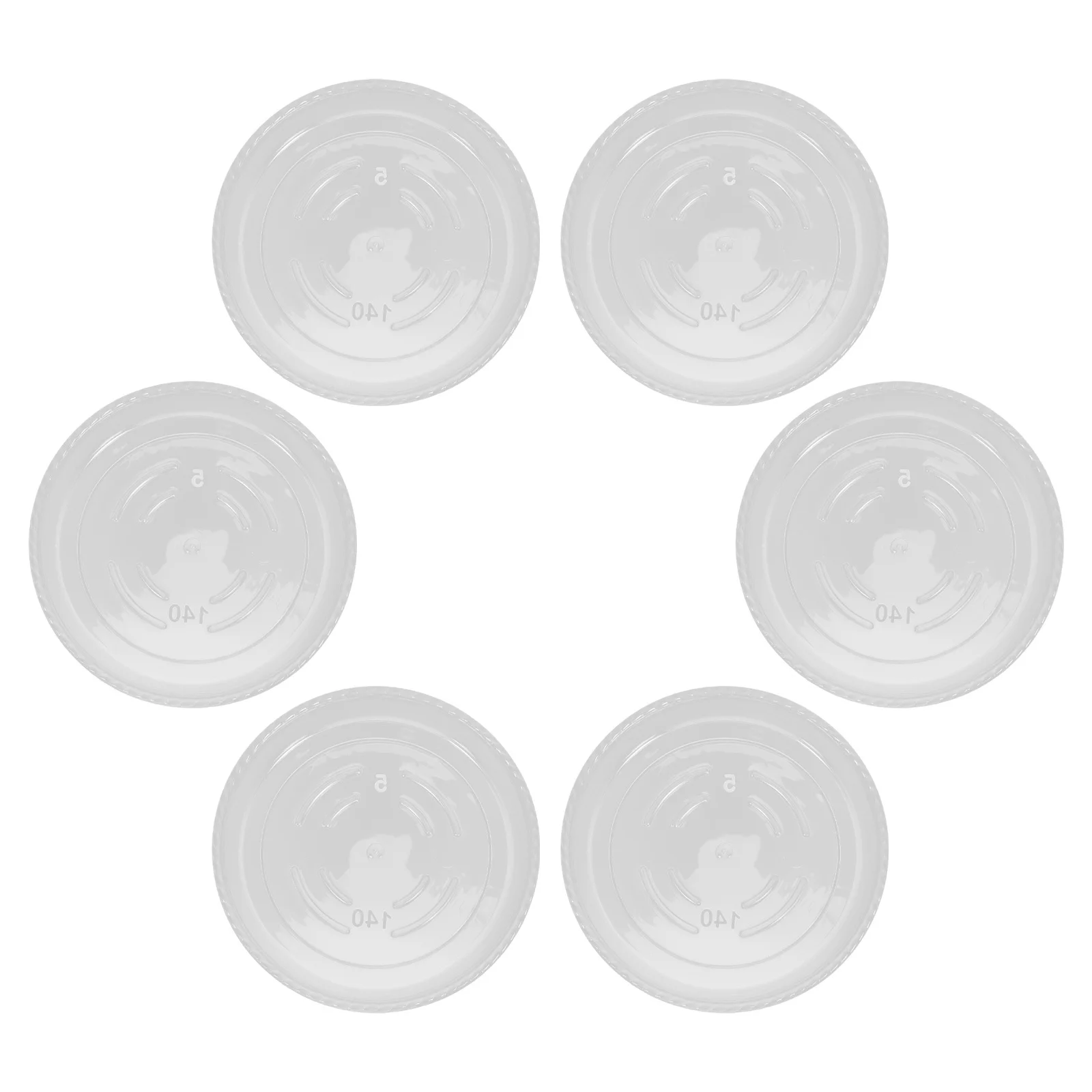 

6Pcs Clear Plastic Plant Saucers Round Water Trays for Indoor Pots Drip Catcher Plate Garden Planter Drainage Base