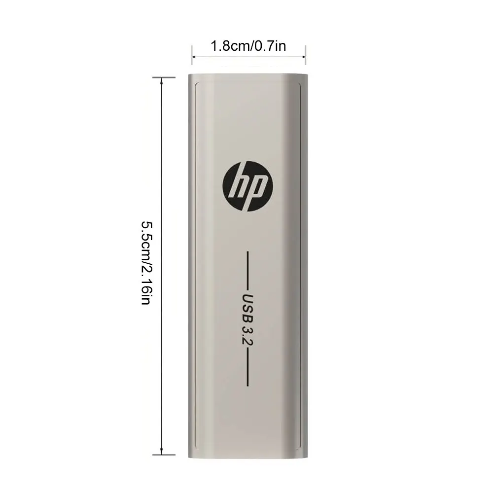 HP Typ C zwei in einem USB-Stick 64GB 128GB 256GB Computer Handy Dual-Use USB-Flash-Laufwerk rotierend kreative USB-3,2