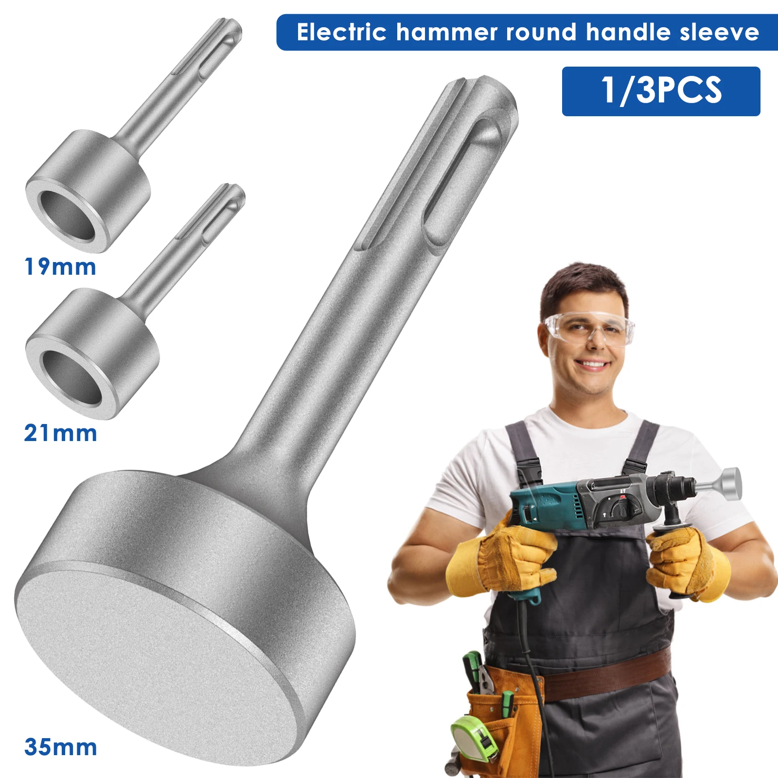 85mm Ground Rod Driver Heavy Duty Steel Drill Bit Driver Wear Resistant Wide Compatibility Ground Rod Bits Socket For Rotar