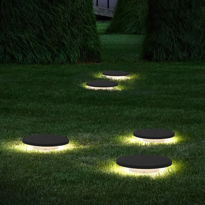 Outdoor Lawn Light Waterproof Solar Led Light Modern and Simple Courtyard garden light Garden Landscape Floor Inserted Light