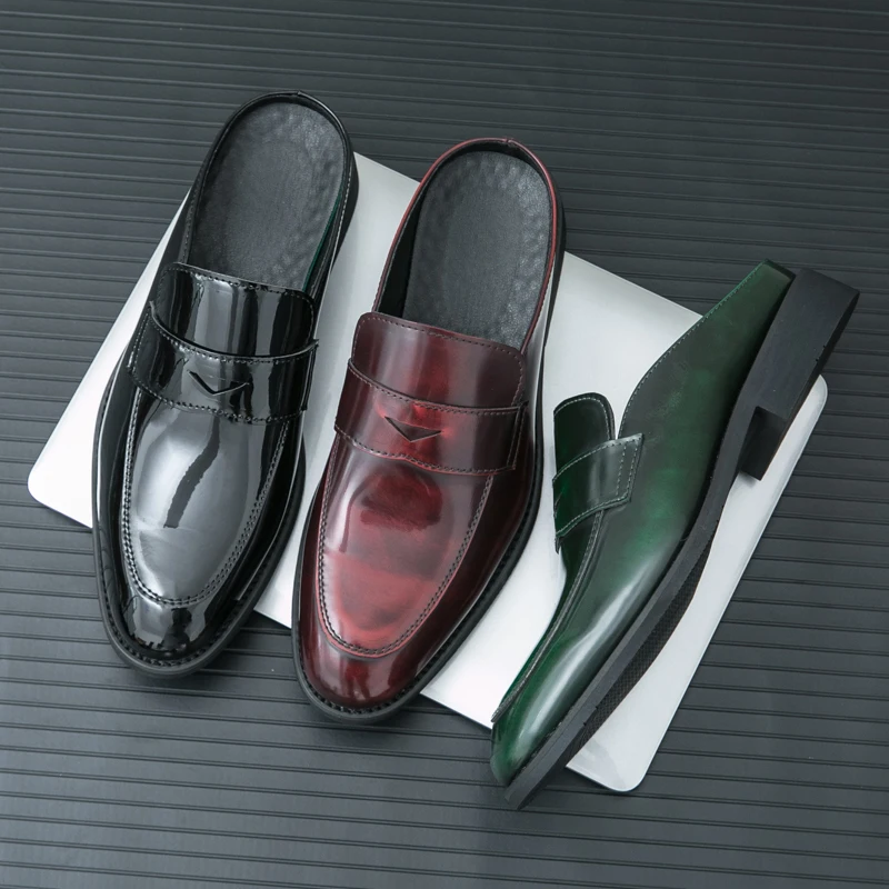 

Fashion Social Leather Shoes Men Yuppie Slip On Loafers Male Summer Casua Leather Shoes For Men