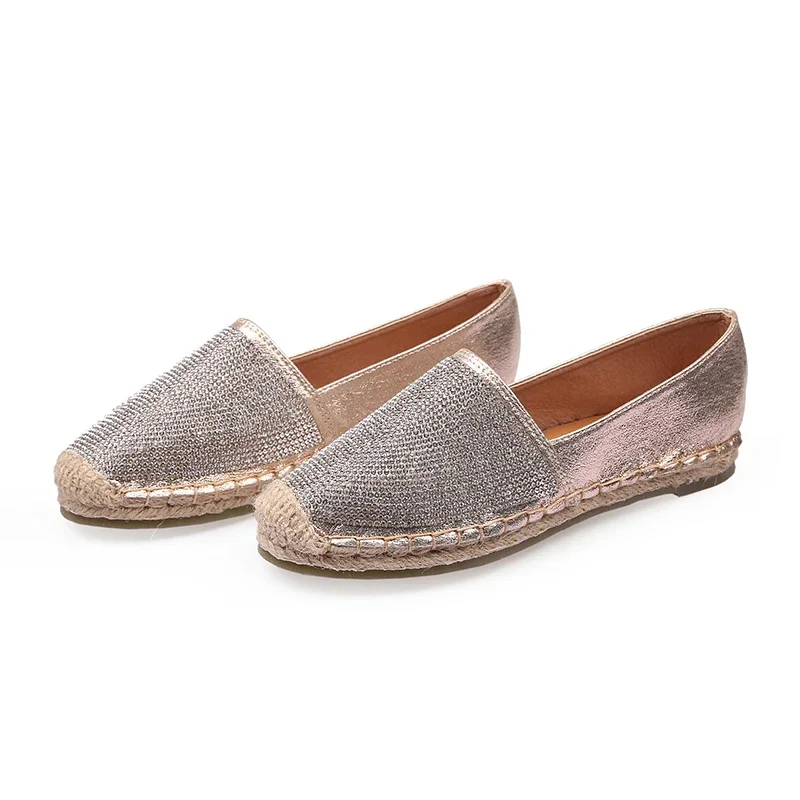 Fisherman Shoes Women Flats Casual Round Toe Spring Lazy Loafers Bling Woman Single Sneakers Summer Shoes Brand Female Flats