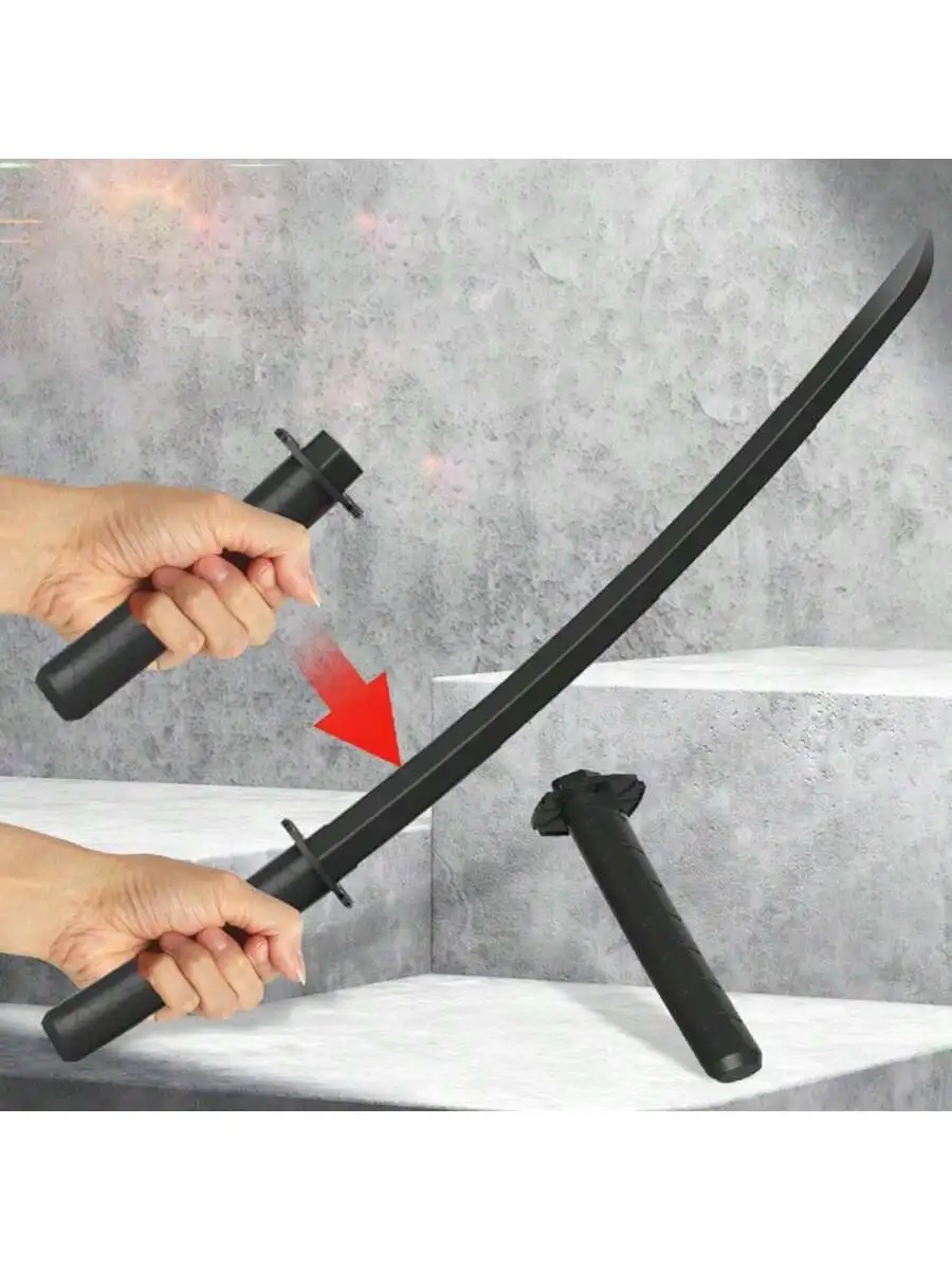 2025 new product, extended samurai sword, 70 cm Chinese Kung Fu Toy sword, retractable length, short and convenient portable