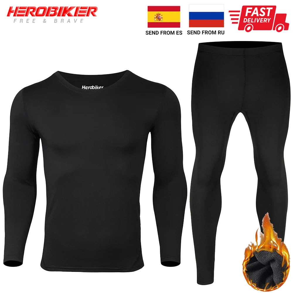 

Motorcycle Thermal Underwear Men Thermal Shirt Male Base Layer Thermal Underwear Motorcycle T-shirt Motorcycle Winter Clothing