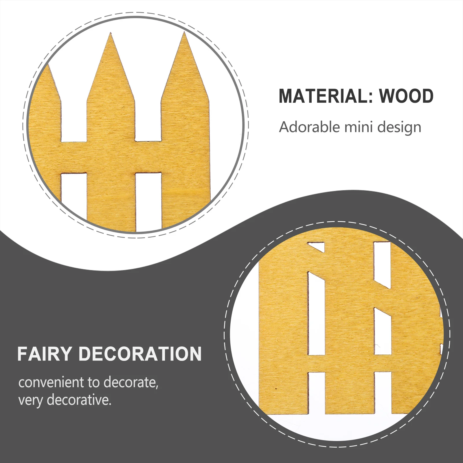 

2Pcs Premium Durable Mini Fairy Garden Courtyard Decoration Miniature Decor Creative Mini Ornament Fairy Decoration