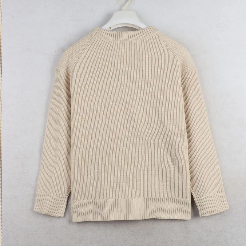 Sunine Home Oversize ronde Ne Knitwear Losse damestrui Halflange Sweet Sle Winter Nieuwe collectie Grote maat