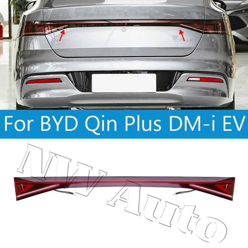 Car Rear Tail Light For BYD Qin Plus DM-i EV 2021 2022 2023 Brake Light Rear Center Light Car Accessories