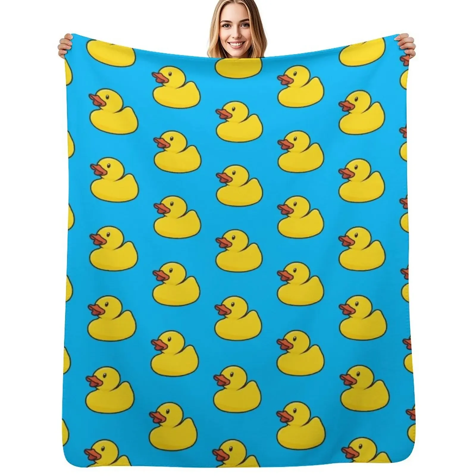 

Rubber Duck Throw Blanket Bed linens Tourist wednesday Blanket