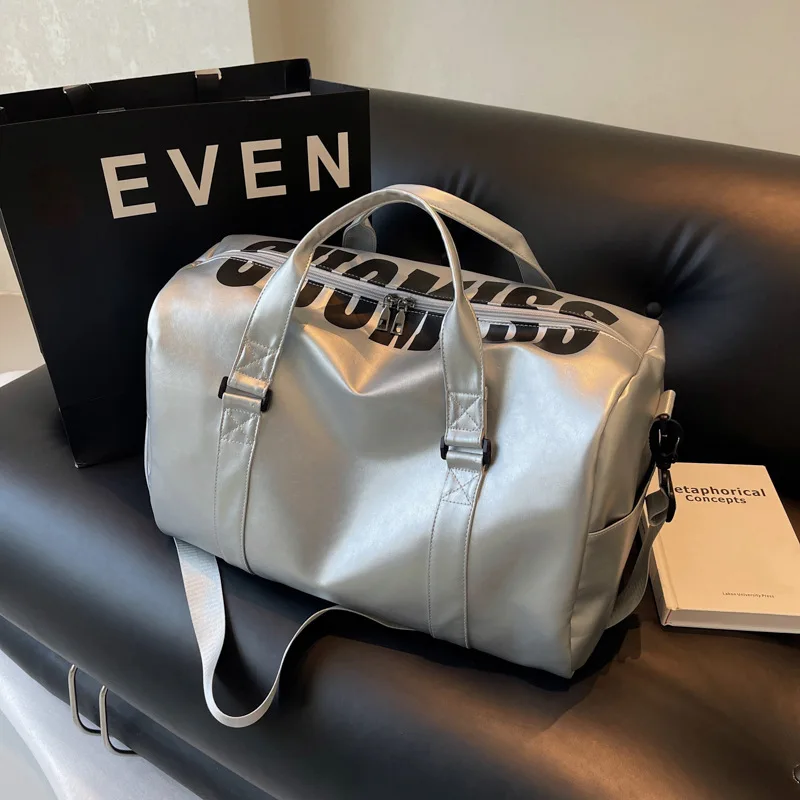 Girls Luggage Bag Sports Travel Bag Go Out Large Capacity Bags for Woman One Shoulder Handbag Dry Wet Separation Swimming Bag