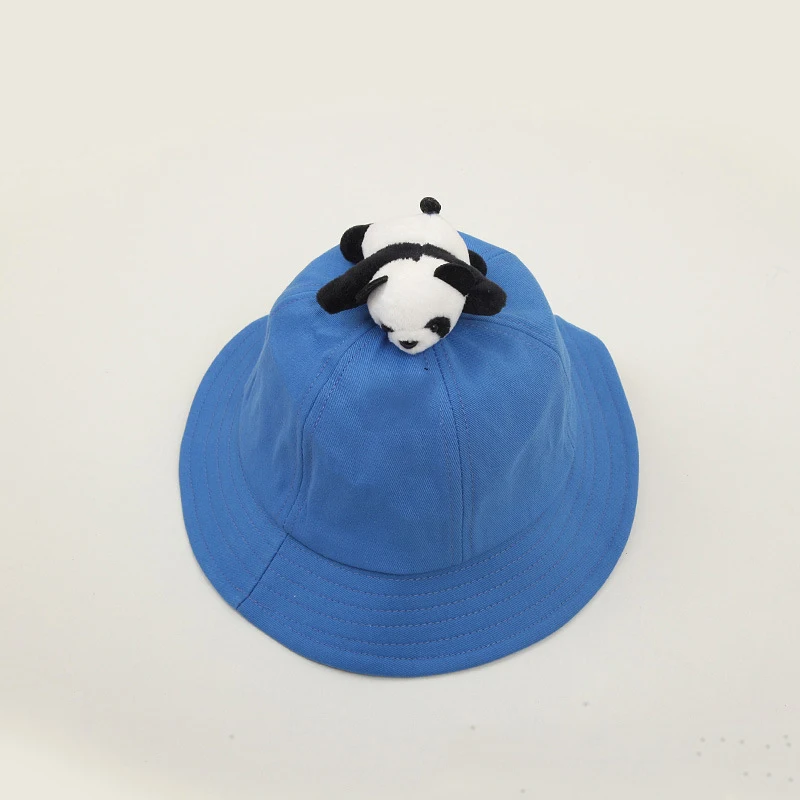 Spring Autumn Cartoon bear cotton Bucket Hat Fisherman Hat outdoor travel hat Sun Cap Hats for child boy and girl