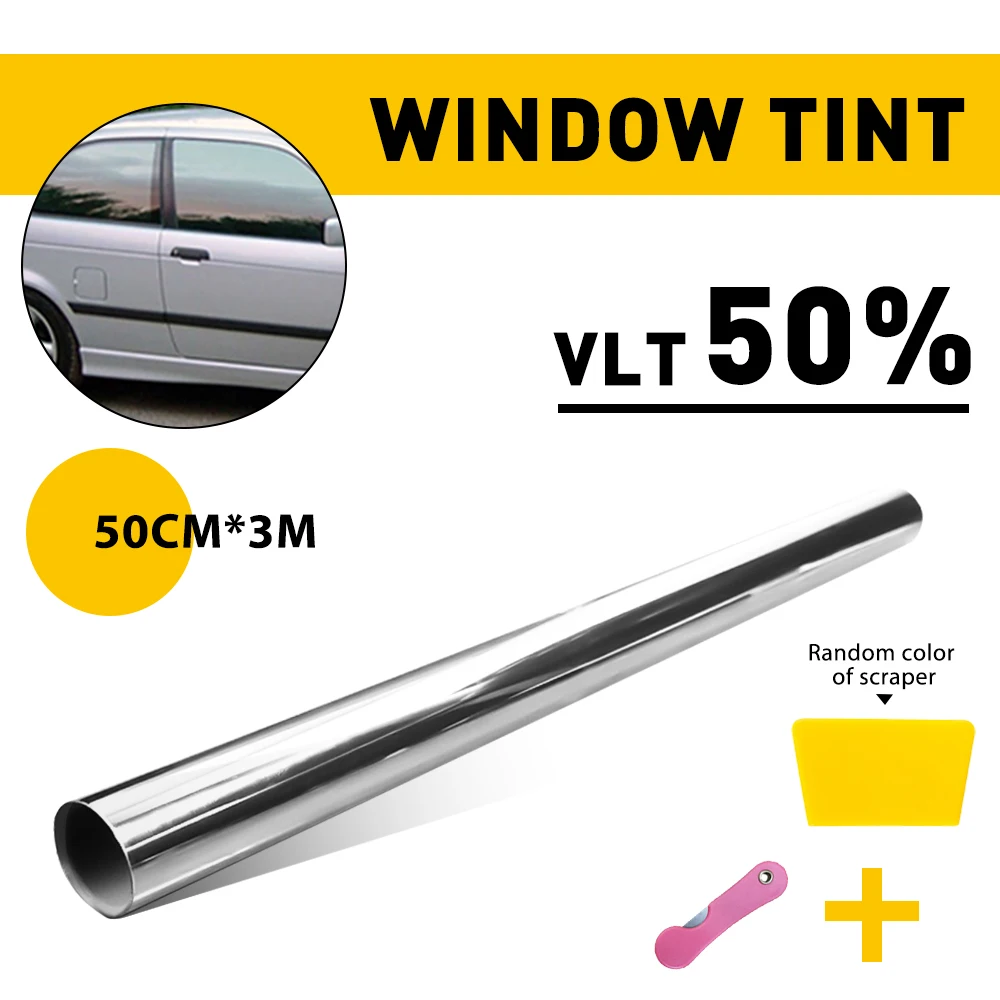 

50cmx300cm Car Window Privacy Tint Film Auto Vinyl Anti Look Glass Sticker Foils Windows Solar Protector Glass UV Sun Cars Shade