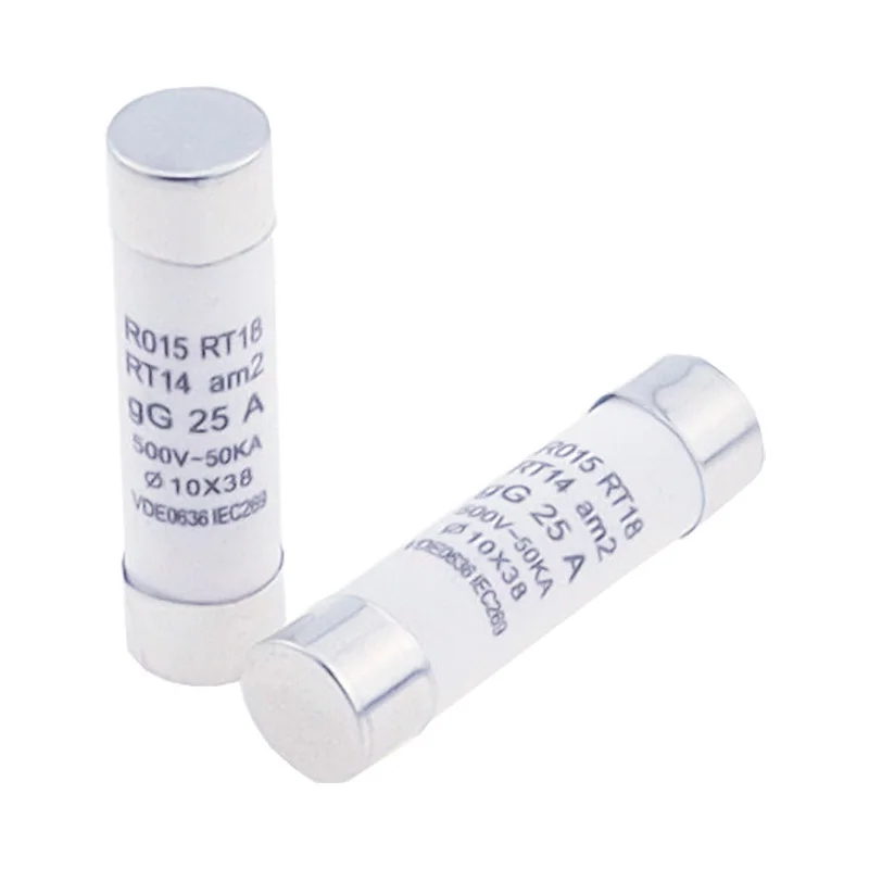 10*38 Fast Blow Ceramic Fuse 10x38mm Fuse 500V 1A 2A 3A 4A 5A 6A 8A 10A 16A 20A 25A 32A RO15 RT14 RT18