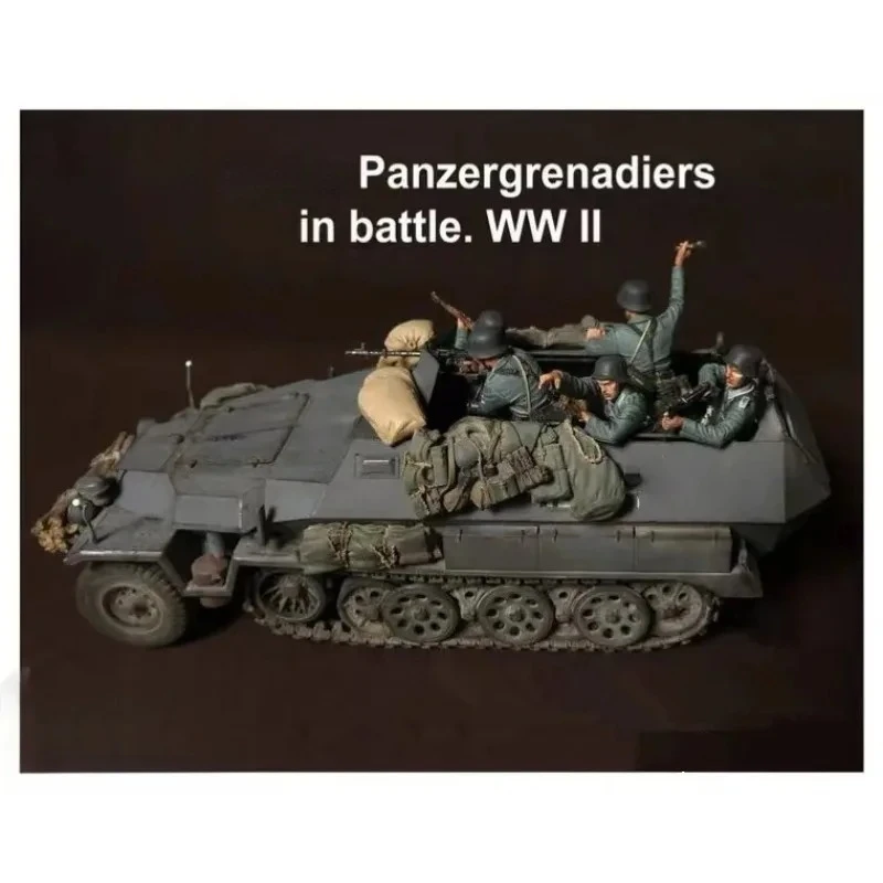 

1/35 Resin Figure Model kits 5 figures Armored vehicles are not included Historical Miniature Sculpture Unassambled Unpainted