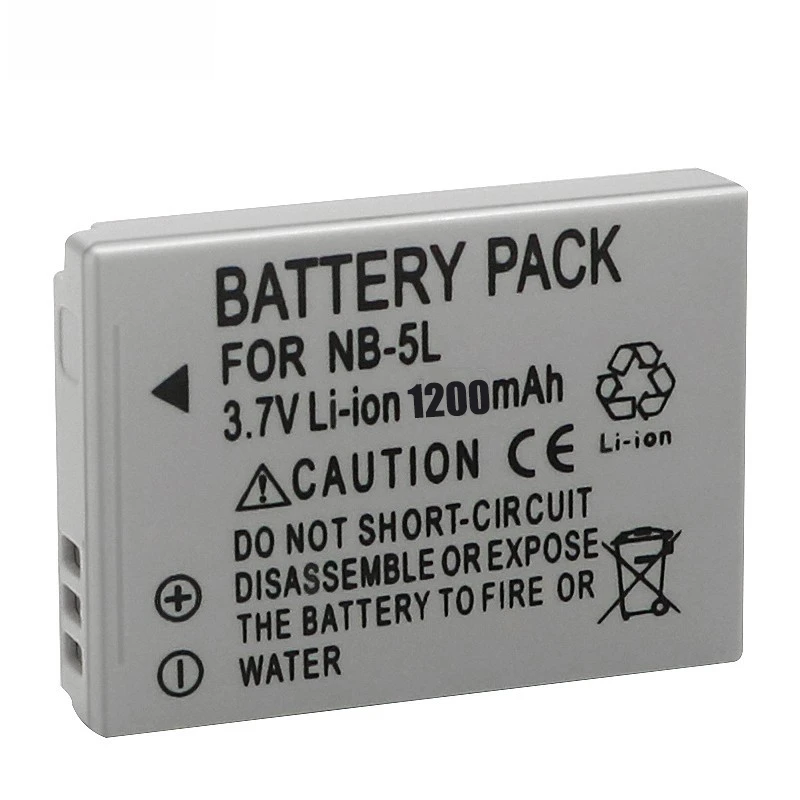 1200mAh Camera Spare Battery NB-5L NB 5L For Canon SX200is SX210IS SX220HS SX230HS CB-2LXE Shot S100 S110 SD950 SD Battery
