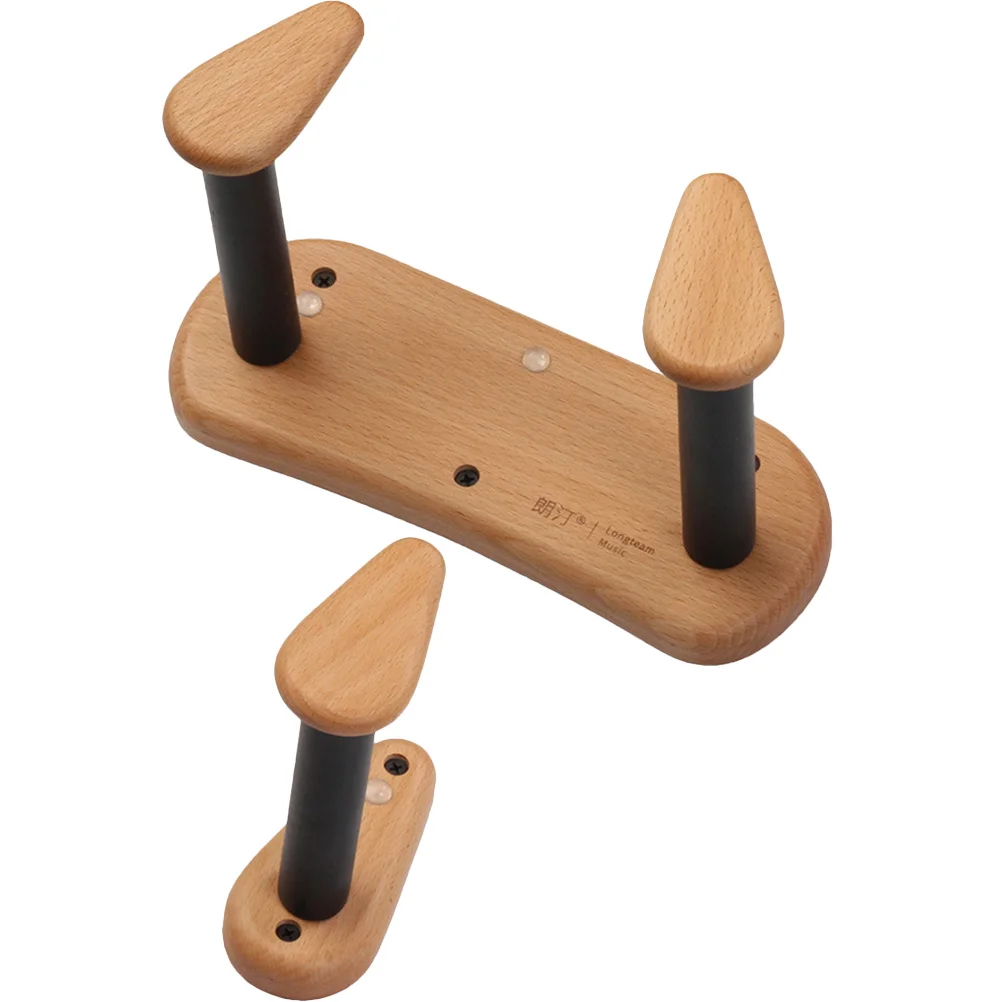 Solid Wood Split Electric Guitar Hanger Hook Wall Holder Violin Mount Hangers for Ukulele Acoustic Beech Eva Rack Stand